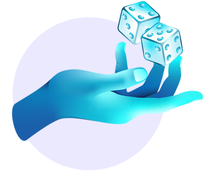 hand throwing dice image